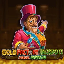 Gold Factory Jackpots Mega Moolah slot icon by Aurum Signature Studios, available at Sportingbet Casino